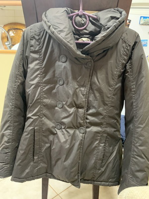 Women's puffer jacket like new, black, size S