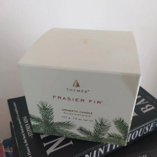 Thymes Frasier Fir luxury candle new, pine scented