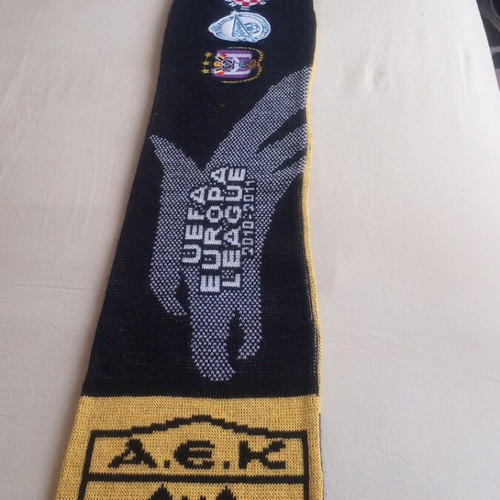 AEK UEFA Europa League 2010/2011 collectible scarf like new, authentic
