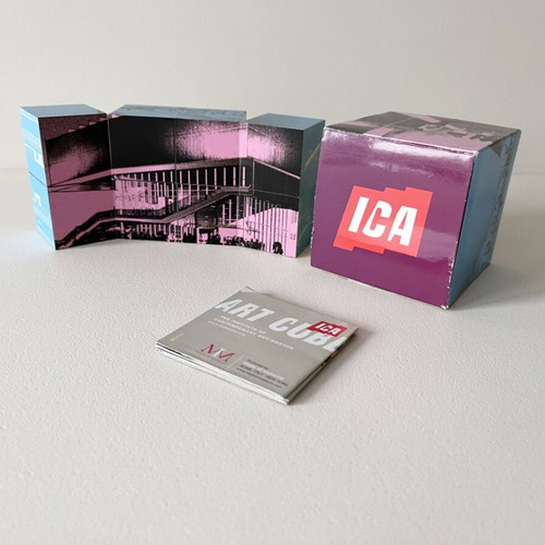 Art cube ICA Boston like new, cardboard