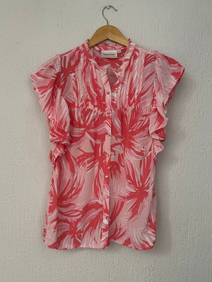 Fabienne Chapot short sleeve shirt like new, pink, size XS