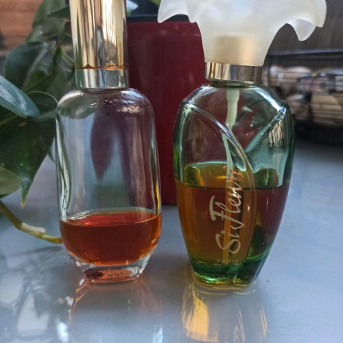 Vintage Si Fleuri Lomani edt 100ml and floral splash 50ml perfumes used