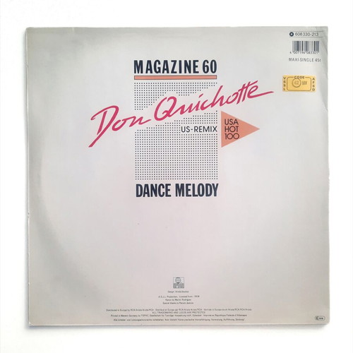 Magazine 60 Don Quichotte US-Remix 12" vinyl like new