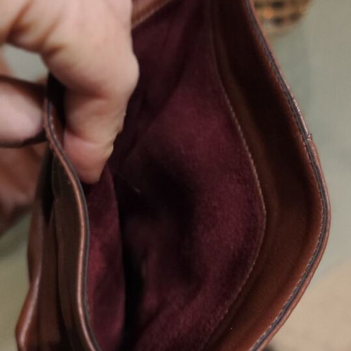 Brown boots used, size 40, with gathers and low heel