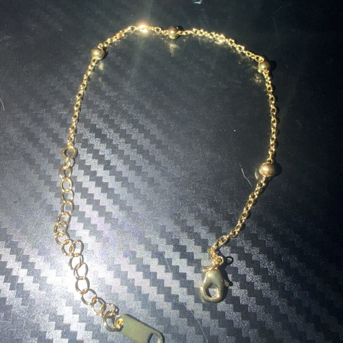 14K gold-plated anklet