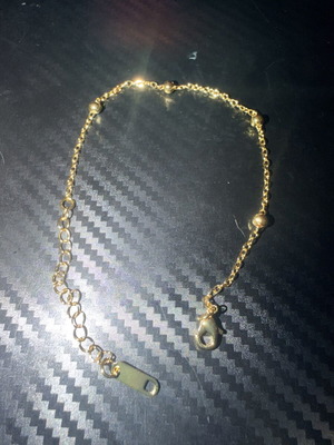 14K gold-plated anklet