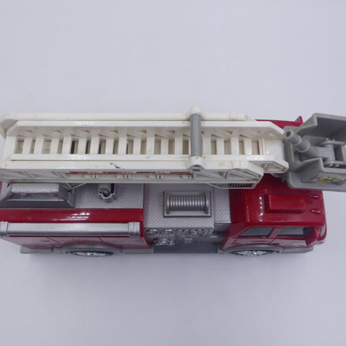 Matchbox fire engine toy truck used, red and gray
