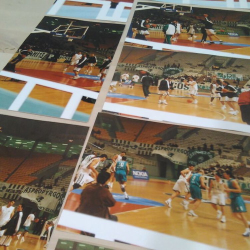 Panathinaikos basketball photos set of 13, authentic, like new