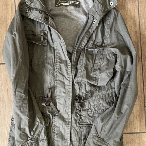 Khaki vintage jacket used, size S