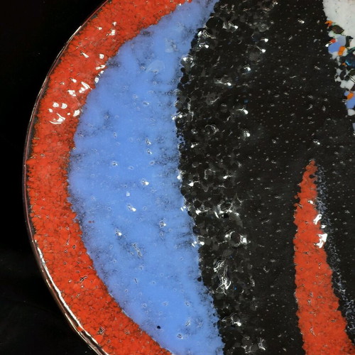 Tiffany glaskunst handwerk platter new, handmade, 34 cm diameter