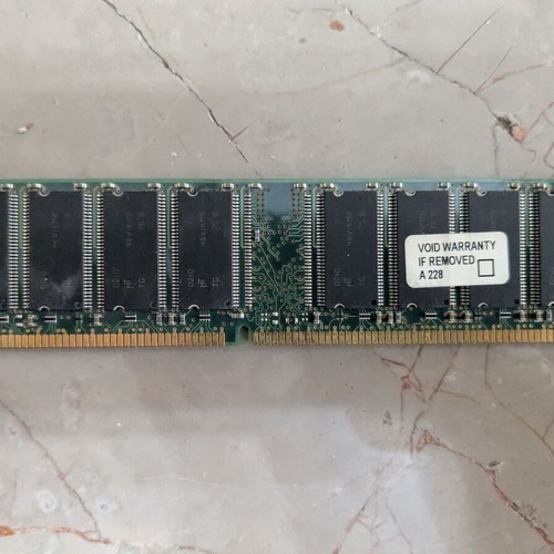 Micron 256MB DDR PC2100 266MHz DIMM 184-pin used memory module
