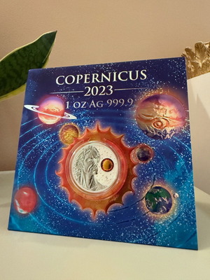 Copernicus 5 Euros 2023 Silver Coin New