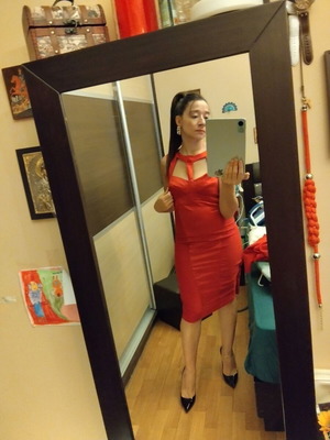 Raxevsky red dress, small size
