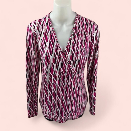 Anne Klein Women’s Long Sleeve Top Purple Size L like new
