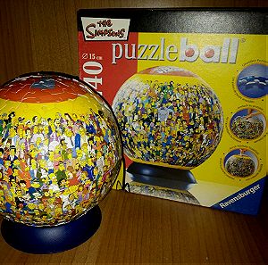 Ravensburger puzzleball The Simpsons παζλ σφαιρα με βαση