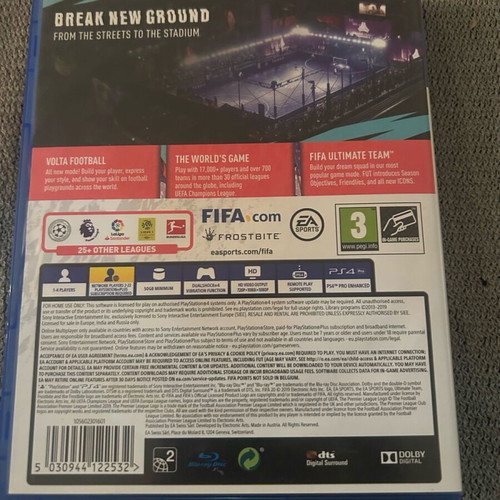 Fifa 20 PS4 game like new