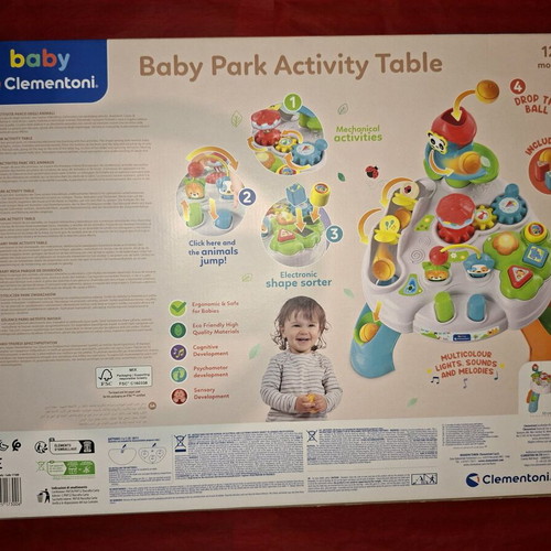Baby Clementoni Activity Table 12+ new