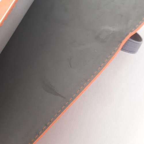 Tous iPad case orange leather for Mini iPad with security elastic and logo