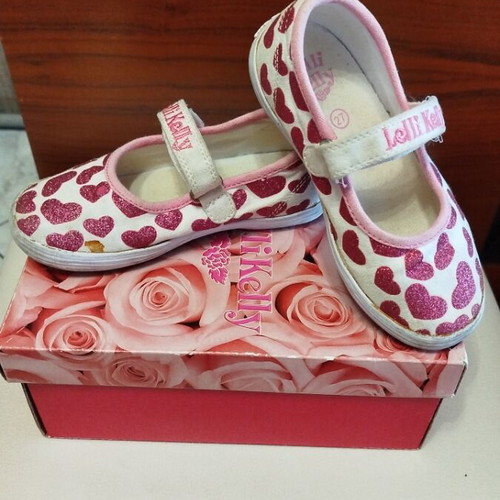 Lelli Kelly children's ballerinas No 27 like new, white pink