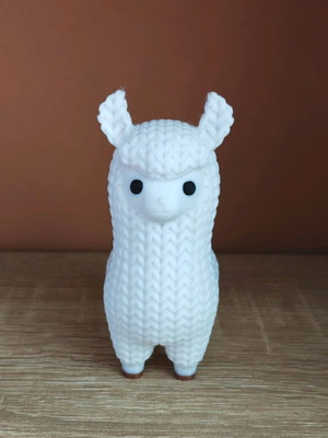 3D printed lama figurine new made of solid material