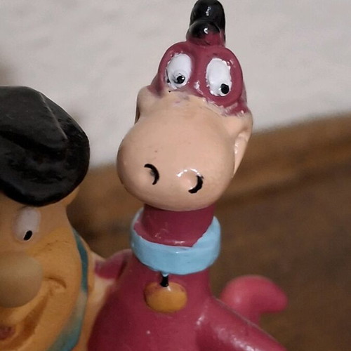 Vintage Flintstones Fred & Dino figures 1993