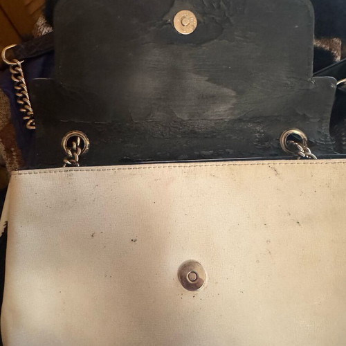 Robert Cavalli bag used with leather damage inside locker