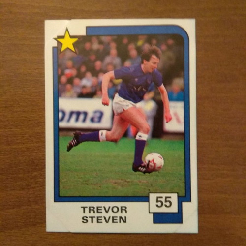 Panini Soccer Superstars 1988 card No55 Trevor Steven used