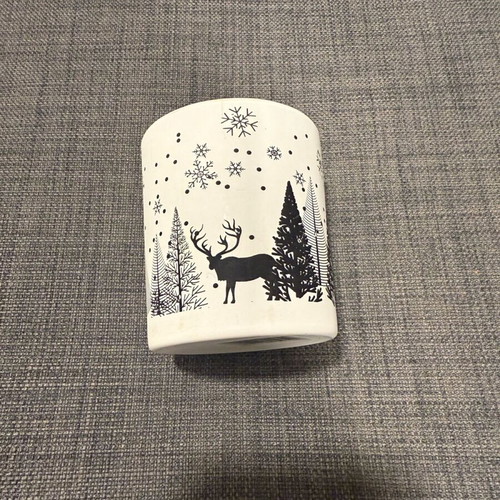 Cup candle holder with Christmas motifs new