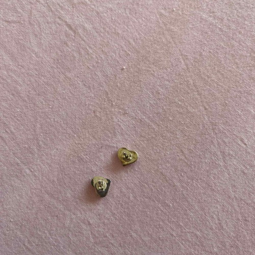Silver heart earrings like new