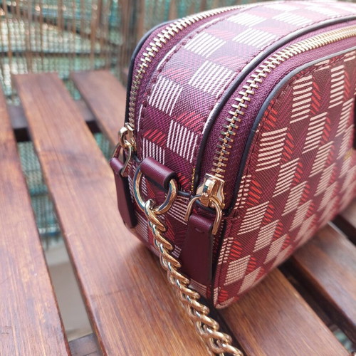 Guess shoulder bag new, red, 14x20 cm