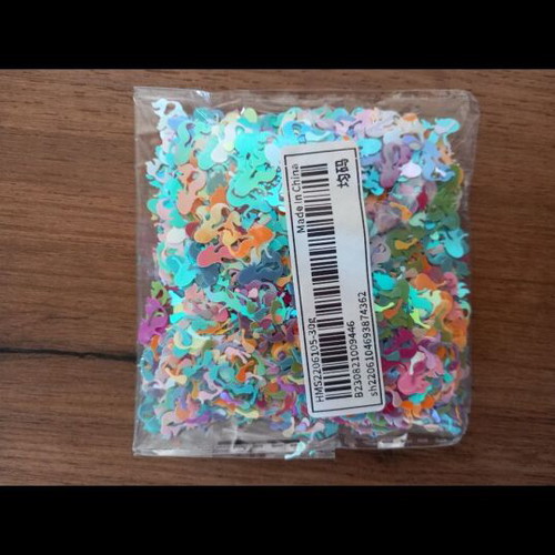Confetti new in various designs for decoration