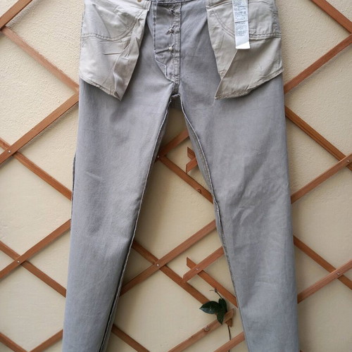 Benetton men's pants used, gray, slim fit