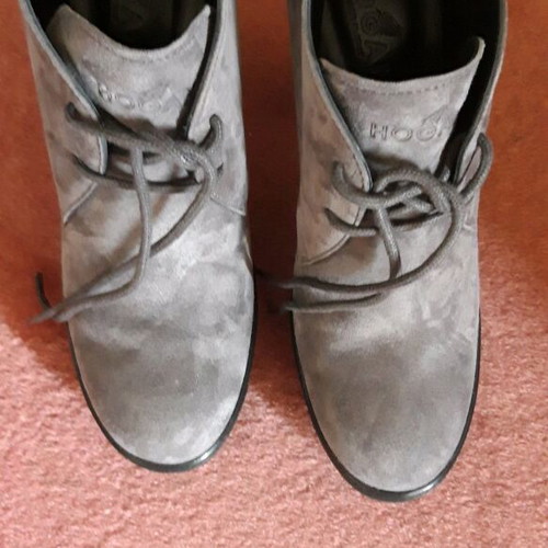 Hogan shoes grey suede like new, size 37