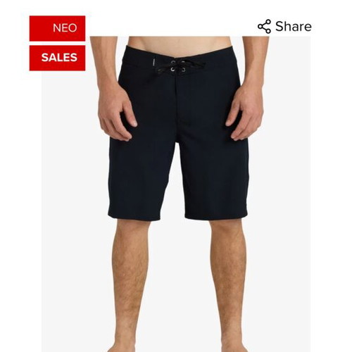 Quiksilver Surfsilk Kaimana 20’ swim shorts, size 34, black