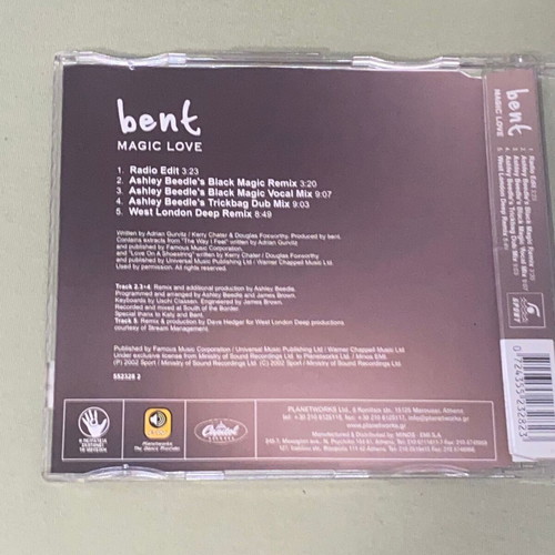 Bent Magic Love CD single like new, electronic