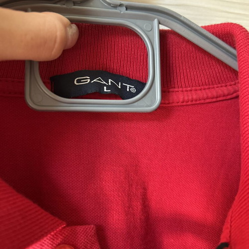 Gant men's polo shirt like new, size L, red