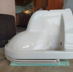 Κρεμαστή λεκάνη Duravit σαν καινούργια, λευκή πορσελάνη