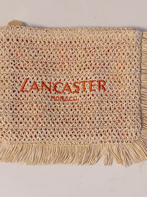 Lancaster Monaco Ψάθινο Τσαντάκι Νεσεσέρ με Κρόσσια Καινούργιο