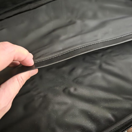 Leather Briefcase for Sheet Music new, black with embroidered treble clef