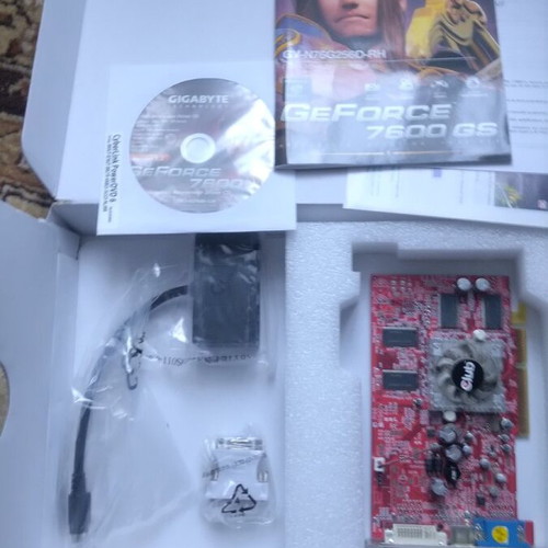 Gigabyte GeForce 7600 GS graphics card new, 256 MB DDR2