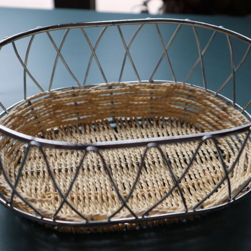 Decorative Easter basket new with wicker base