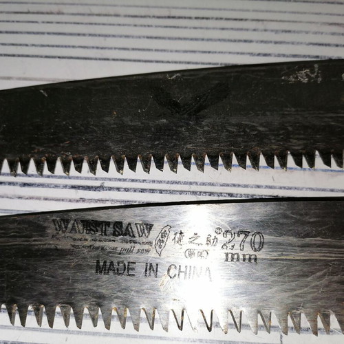 Retro saws used, set of 3 pieces