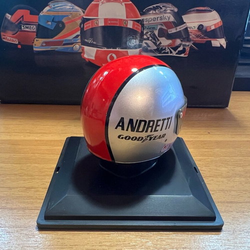 Mario Andretti 1982 helmet new from Ferrari collection