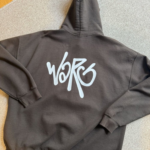 Warg hoodie dark brown like new, XL