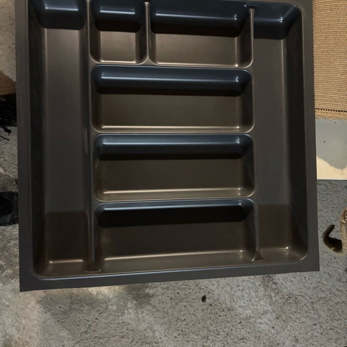 Kitchen organizer tray with four compartments