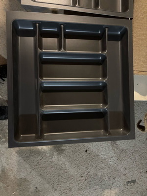 Kitchen organizer tray with four compartments