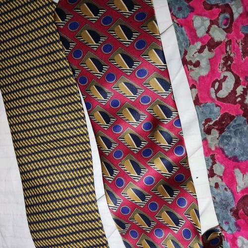 10 branded men's silk ties