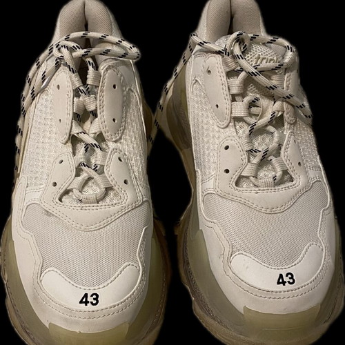 Balenciaga sneakers like new, white and beige, size 43