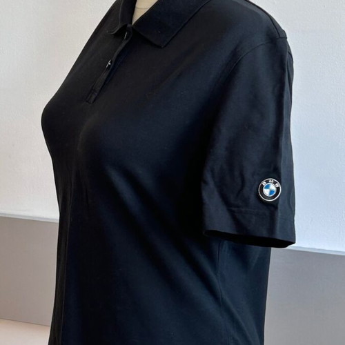 BMW Motorrad black original women's polo shirt like new, size L