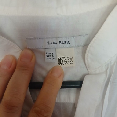 Zara shirt white size L like new
